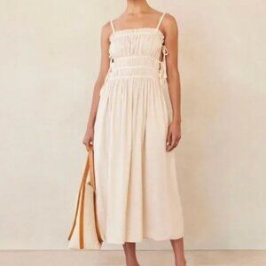 Cult Gaia Beige Dress with Ties